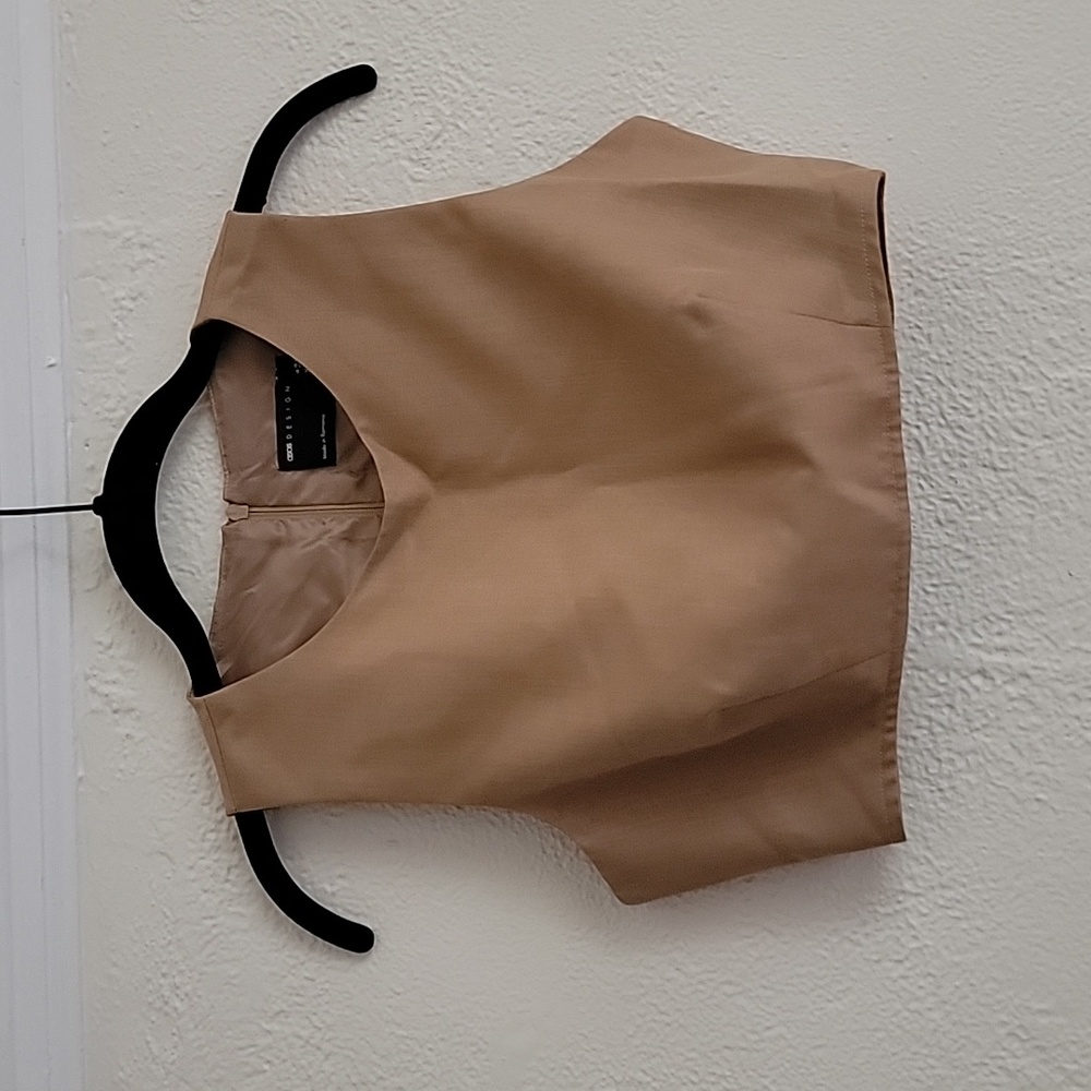 Asos Tan Crop Top Size 2
